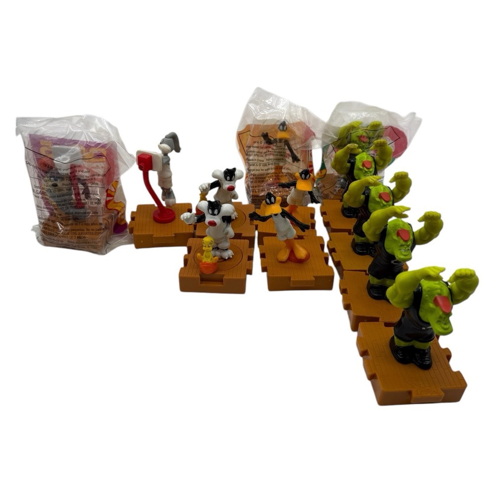 McDonalds Space Jam Happy Meal Toy Lot Looney‎ Tunes Monstars 1996 Vintage Mixed